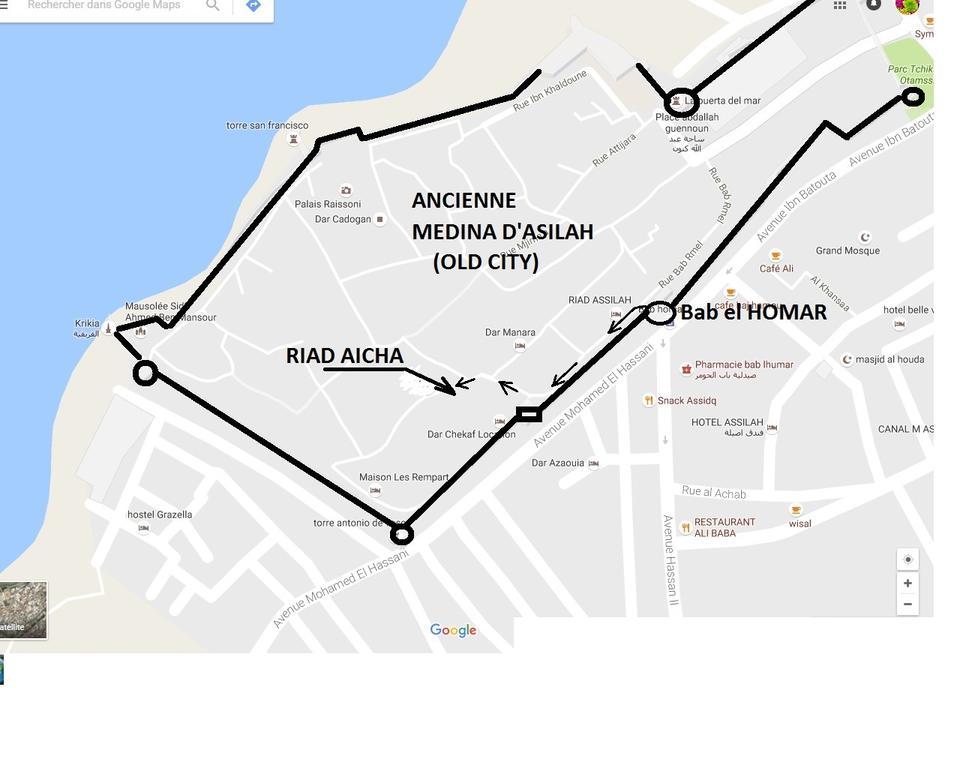Riad Aicha Asilah Bagian luar foto